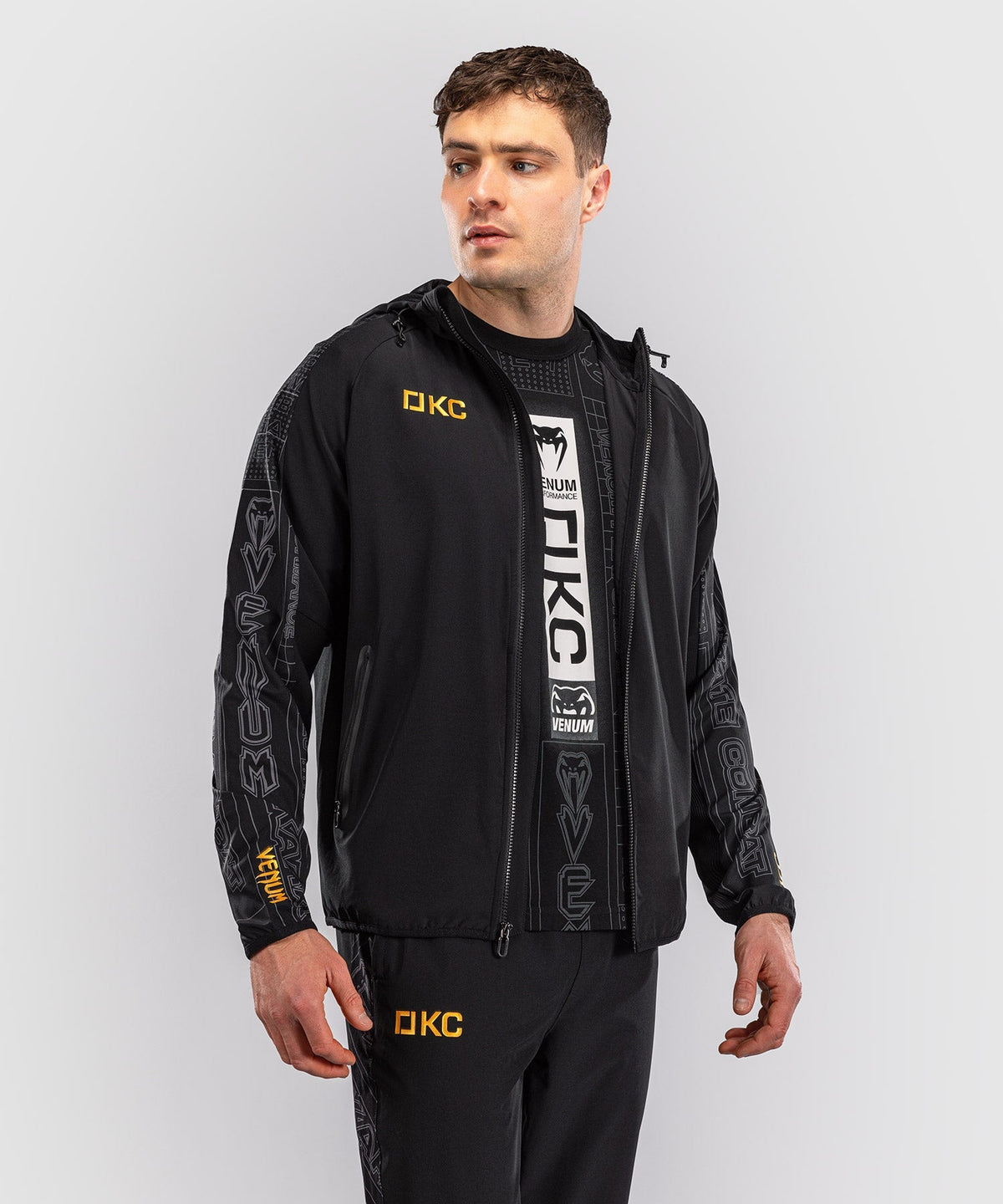 Venum Karate Combat Trainingsjacke – Schwarz/Grau