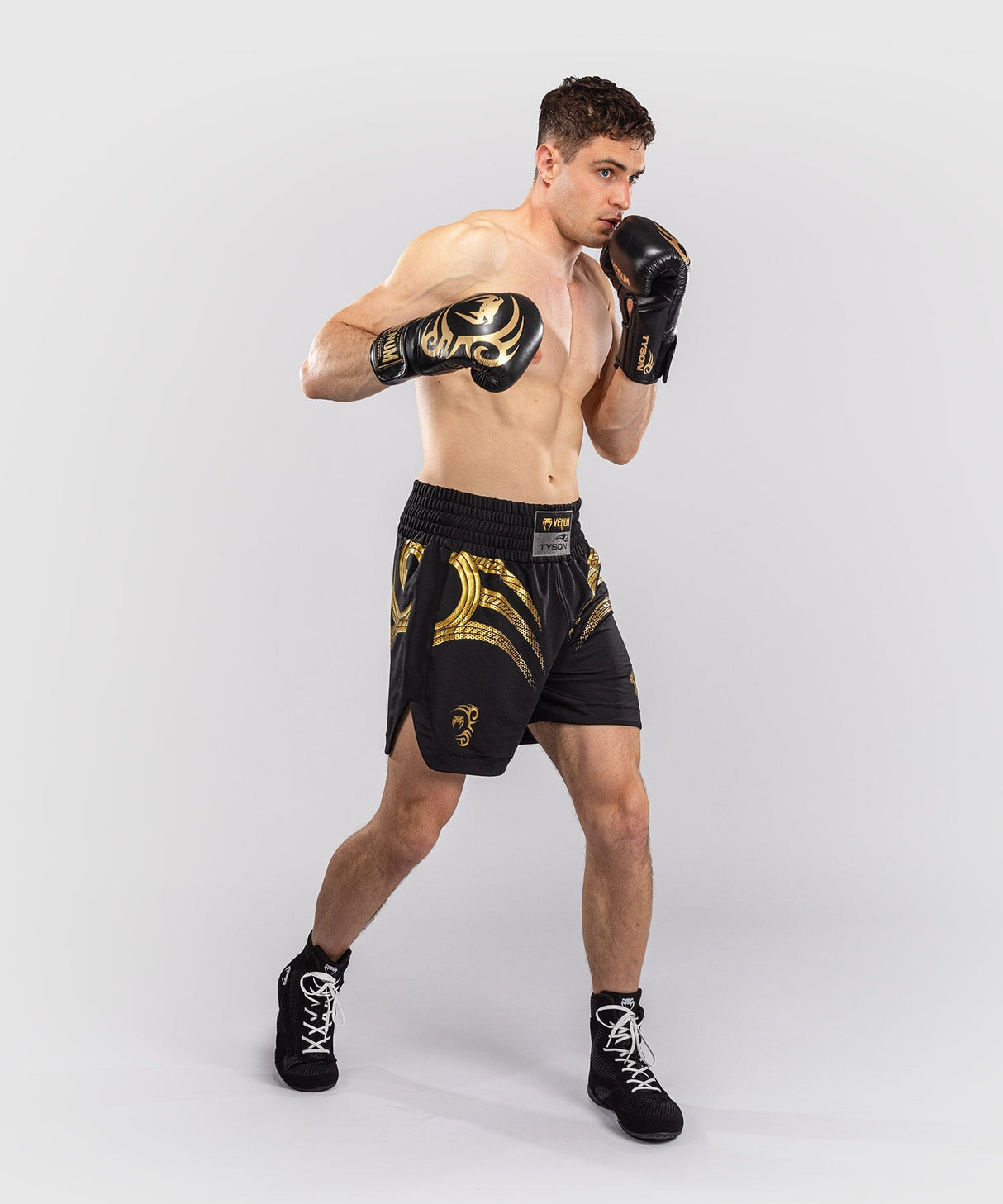 Venum x Mike Tyson Tiger Boxhosen - Schwarz/Gold
