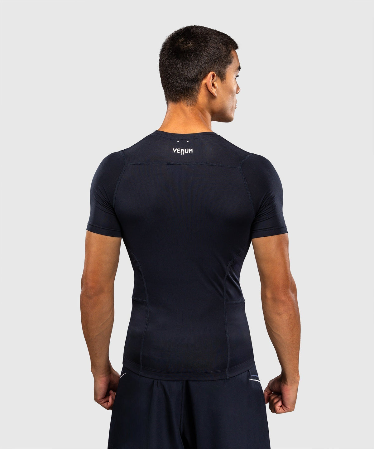Venum Rashguard G-Core Kurzarm - Marineblau/Weiß