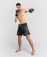 Venum MMA Shorts Midnight Fury - Schwarz/Grau/Silber