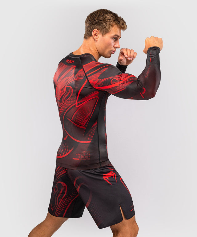 Venum Rashguard Crimson Viper 2.0 Lange Ärmel - Schwarz/Rot