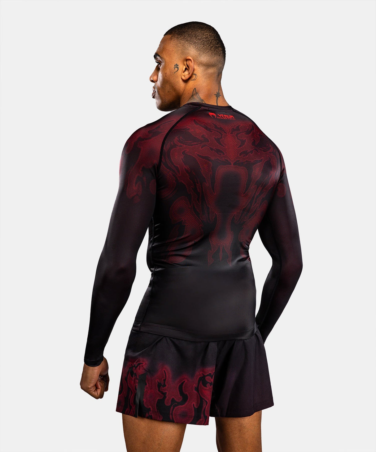 Venum Rashguard Spectre Lange Ärmel - Schwarz/Rot