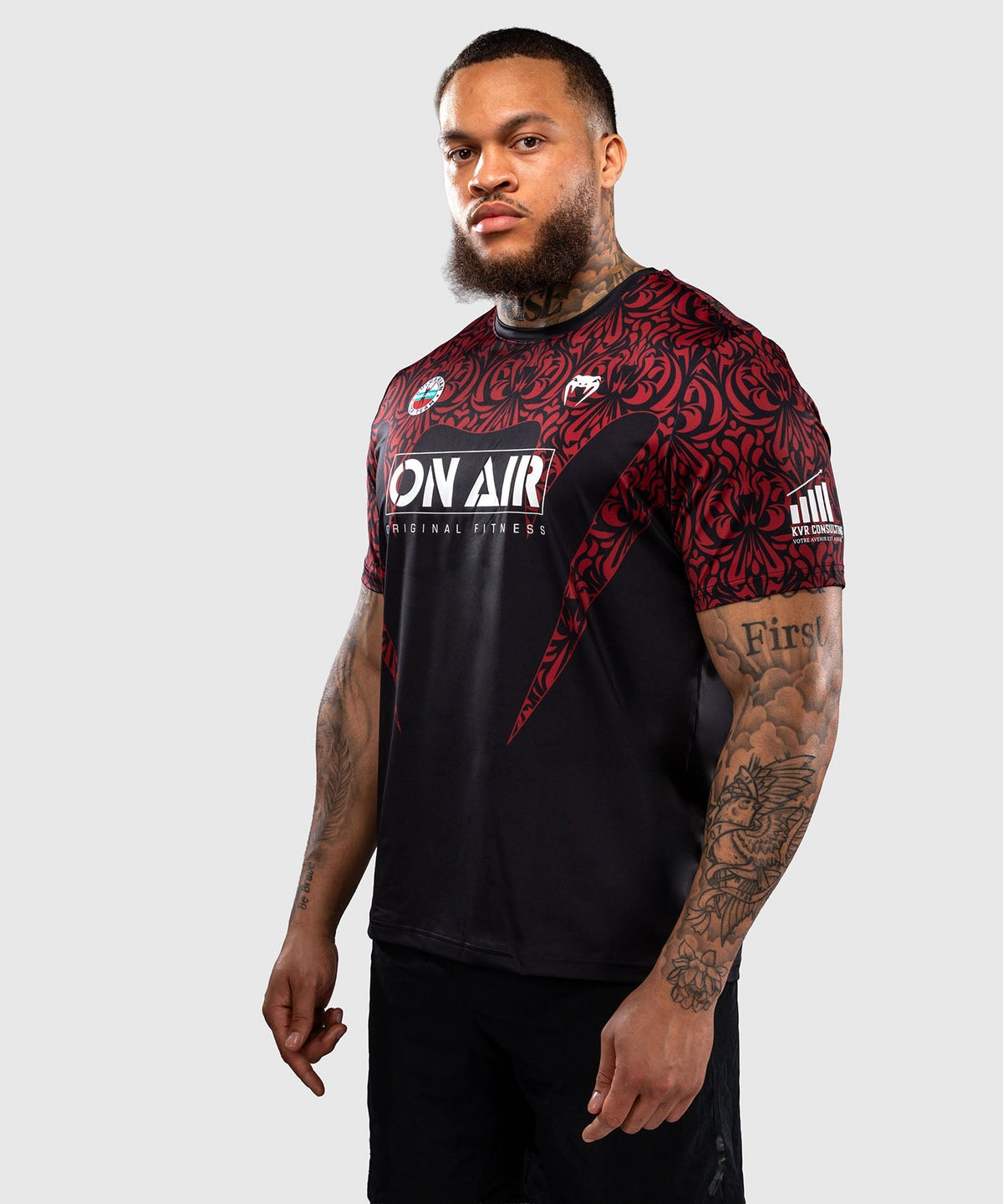 Venum T-Shirt Bulgarian Top Team - Schwarz/Rot