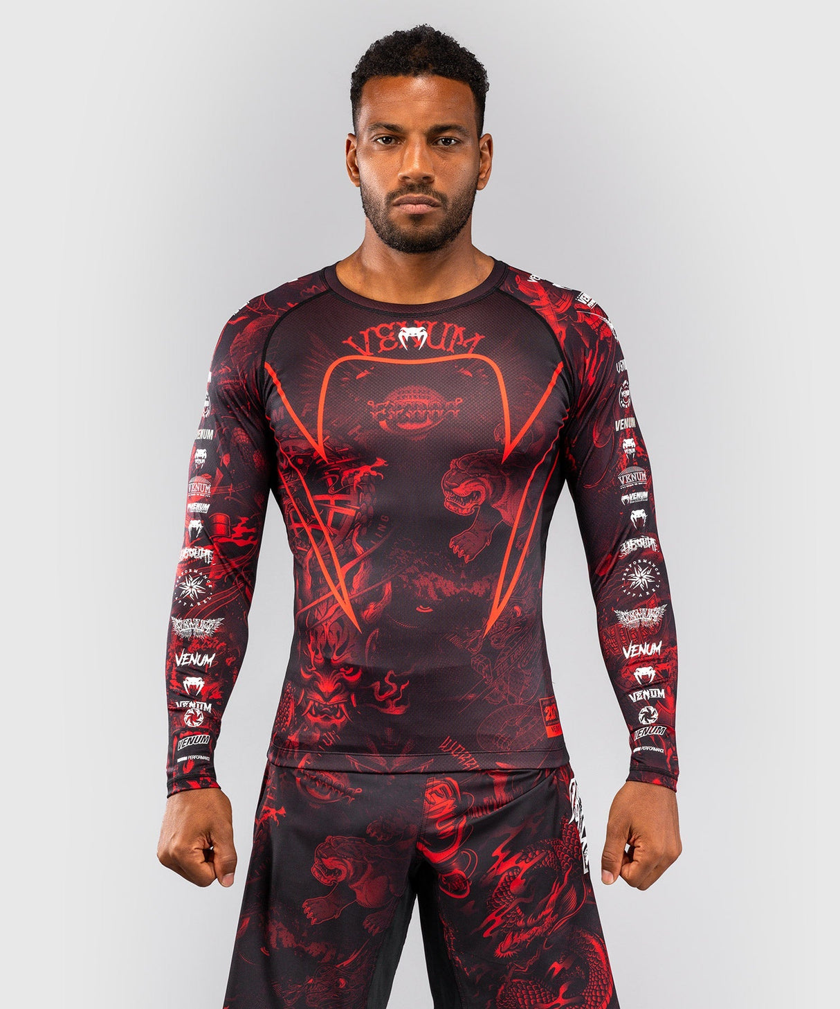 Venum Rashguard 20th Anniversary Lange Ärmel - Schwarz/Rot