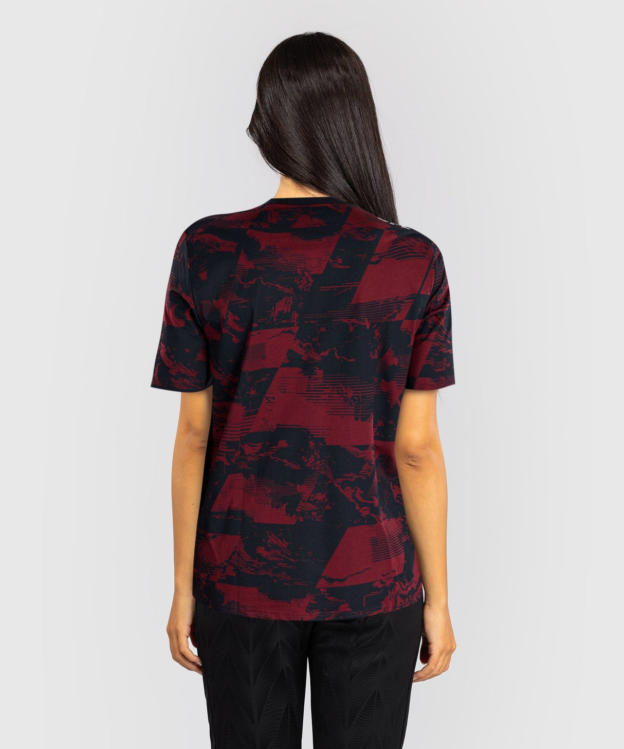 Venum UFC T-Shirt Zenith Damen - Marineblau/Bordeaux/Silber