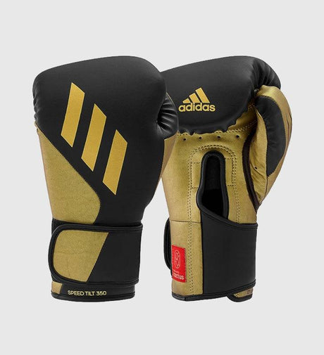Adidas Boxhandschuhe Speed TILT 350V Pro - Schwarz/Gold - The Fight Company Deutschland