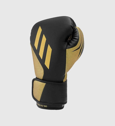 Adidas Boxhandschuhe Speed TILT 350V Pro - Schwarz/Gold - The Fight Company Deutschland