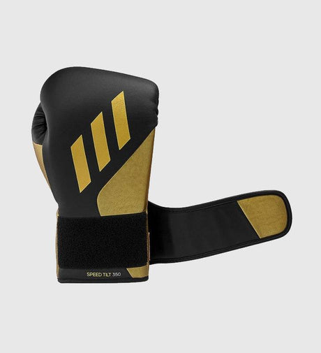 Adidas Boxhandschuhe Speed TILT 350V Pro - Schwarz/Gold - The Fight Company Deutschland