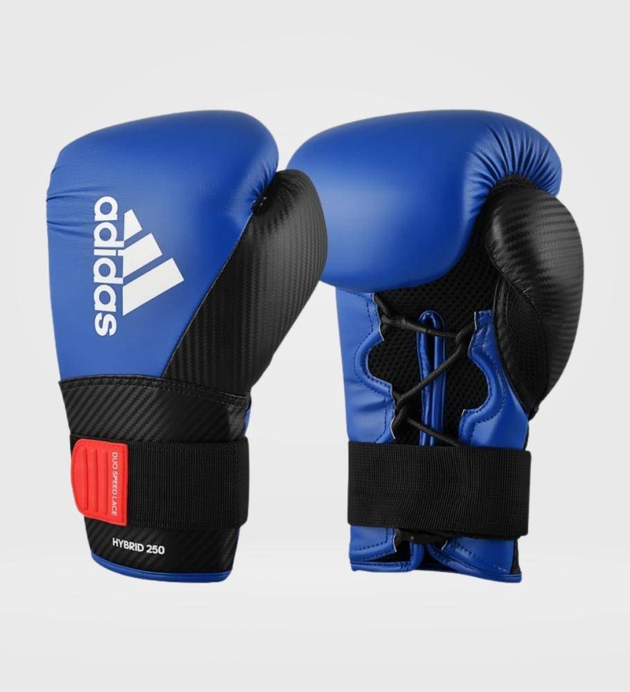 Adidas Boxhandschuhe Hybrid 250 – Blau/Schwarz - The Fight Company Deutschland