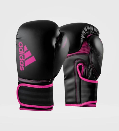 Adidas Boxhandschuhe Hybrid 80 –  Schwarz/Pink - The Fight Company Deutschland