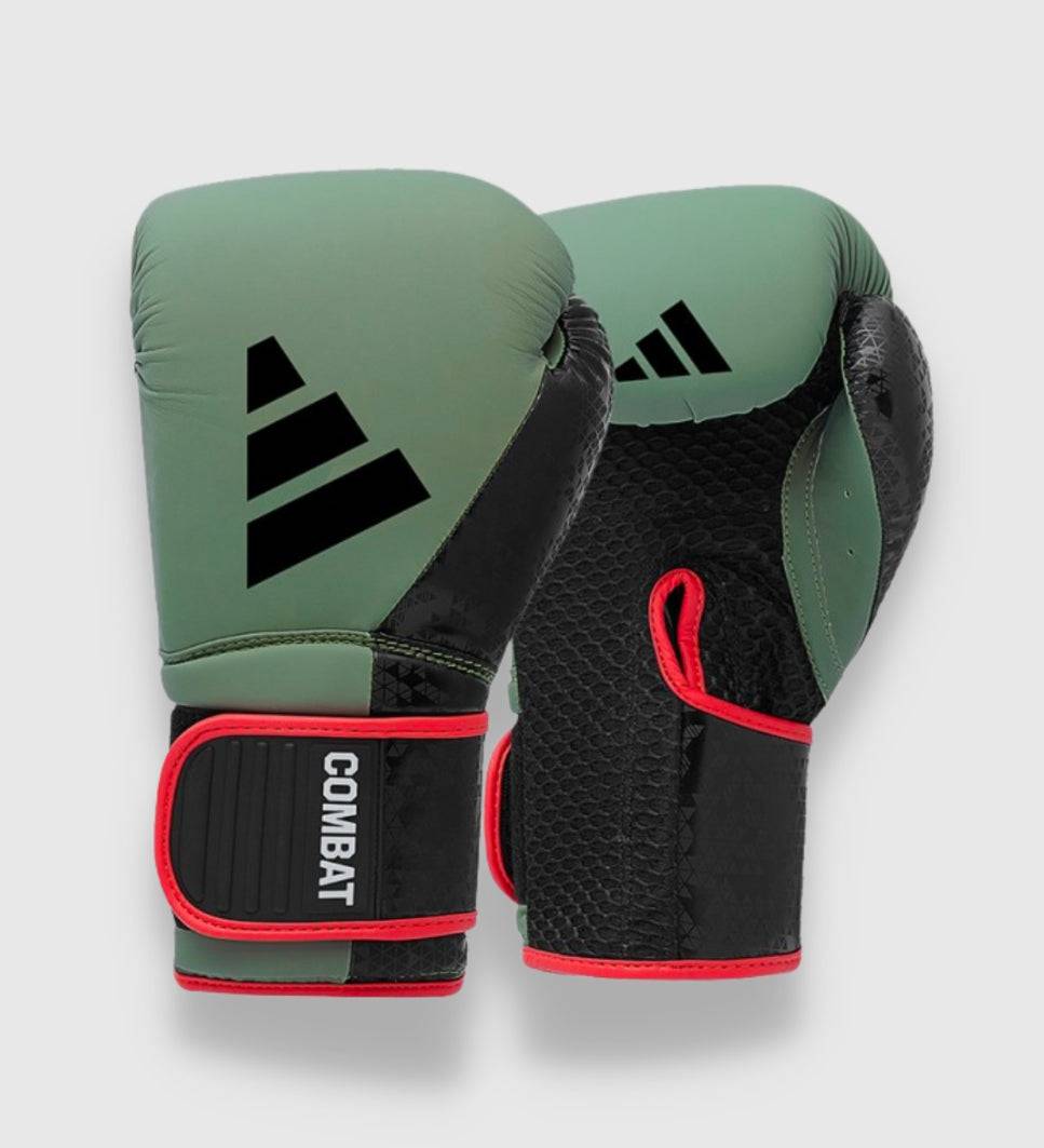 Adidas Boxhandschuhe Combat 50 - Kaki Grün/Schwarz - The Fight Company Deutschland