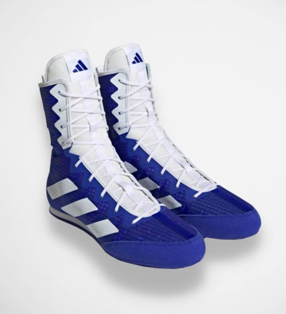 Adidas Boxschuhe Box Hog 4 - Blau/Weiss - The Fight Company Deutschland