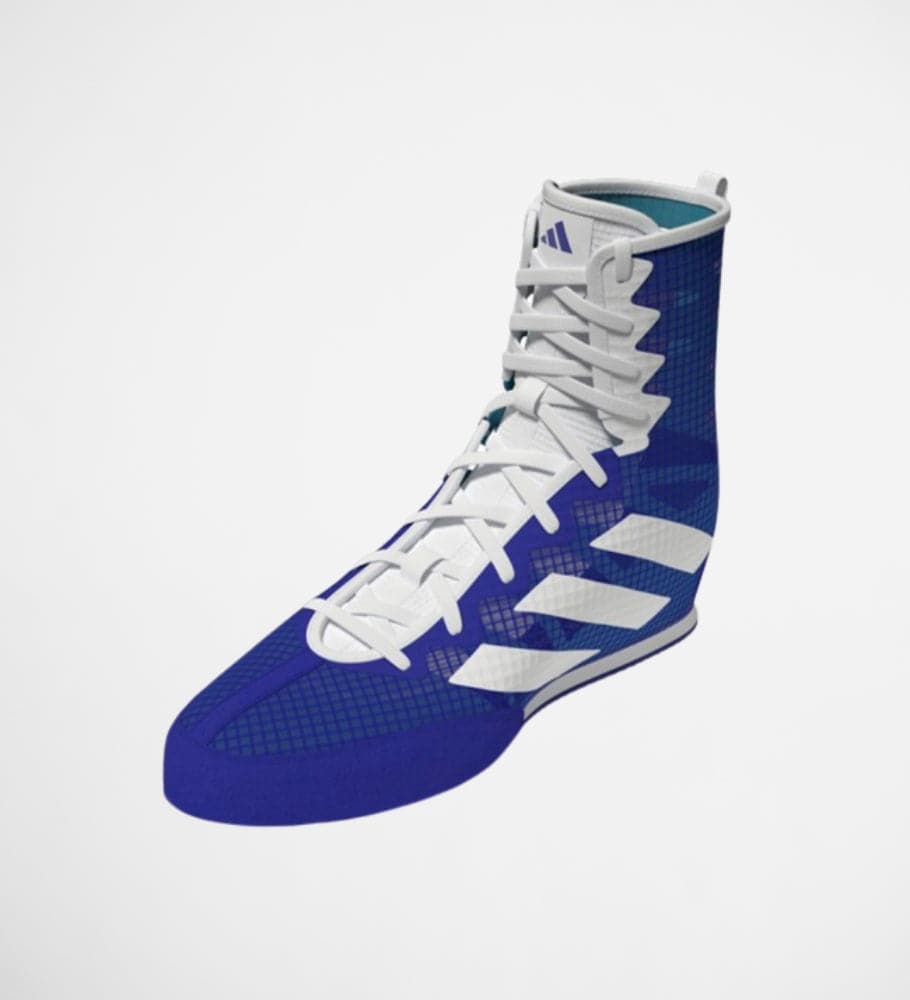 Adidas Boxschuhe Box Hog 4 - Blau/Weiss - The Fight Company Deutschland