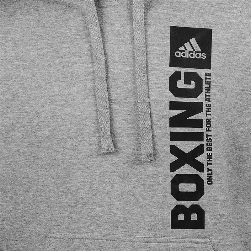 Adidas Hoodie Community Vertical Boxing - Grau/Schwarz