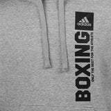 Adidas Hoodie Community Vertical Boxing - Grau/Schwarz