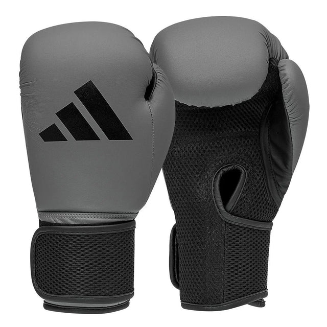 Adidas Boxhandschuhe + Boxsack für Kinder – Grau/Schwarz