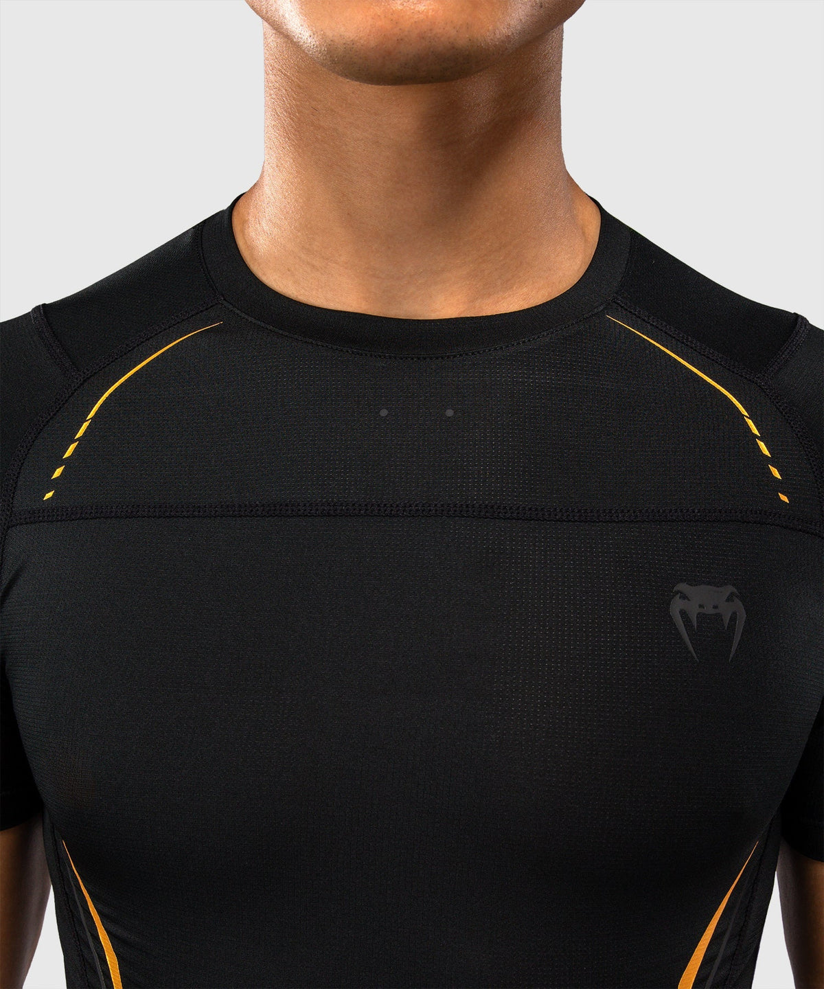 Venum Rashguard G-Core Kurzarm - Schwarz/Gold