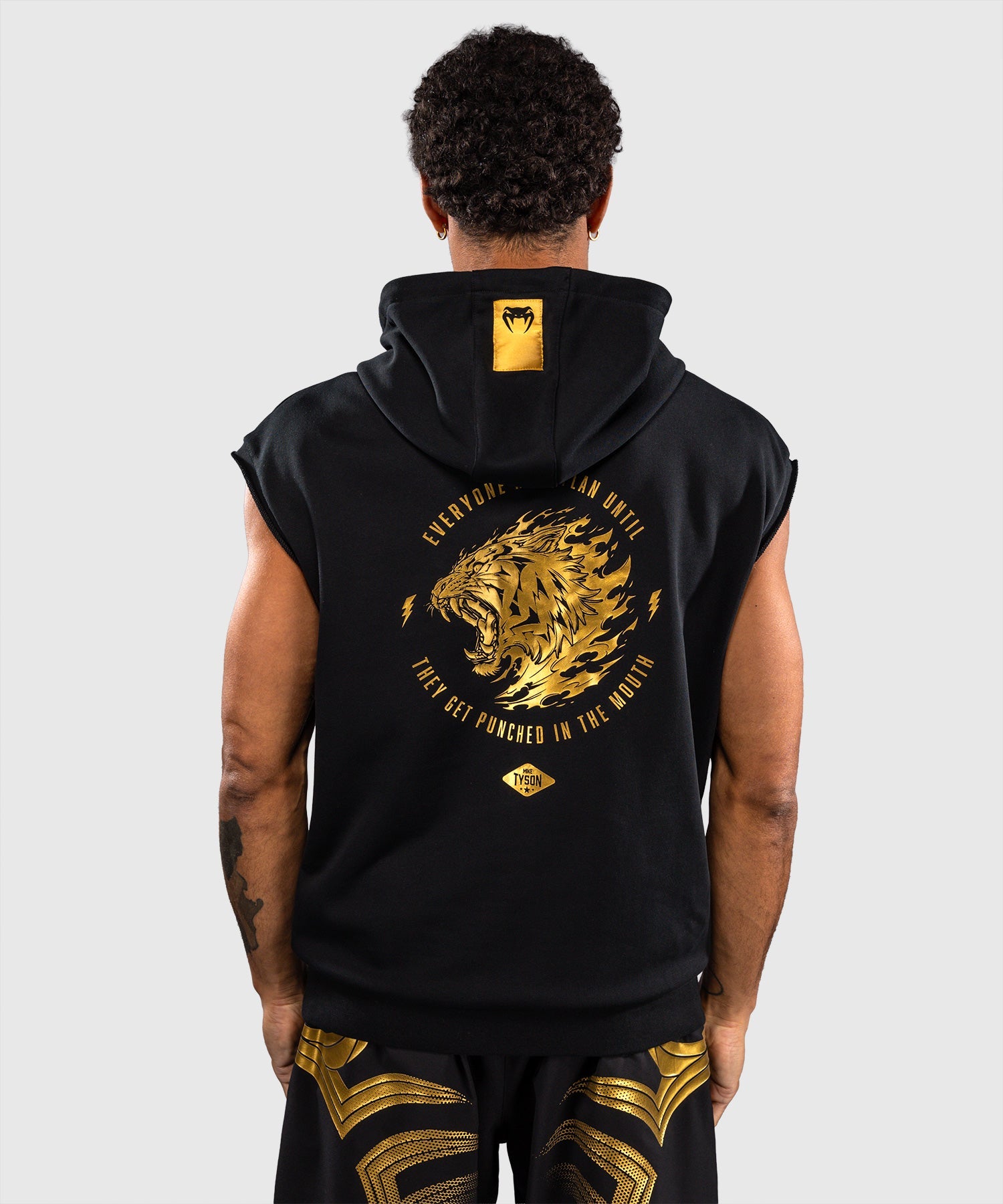 Venum x Mike Tyson Hoodie Ärmellos - Schwarz/Gold