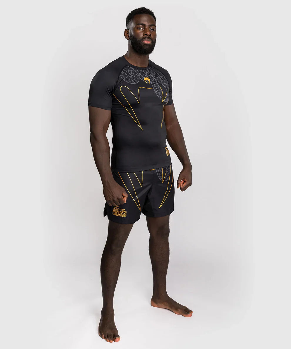 Venum Rashguard Kurzarm Serpenti – Schwarz