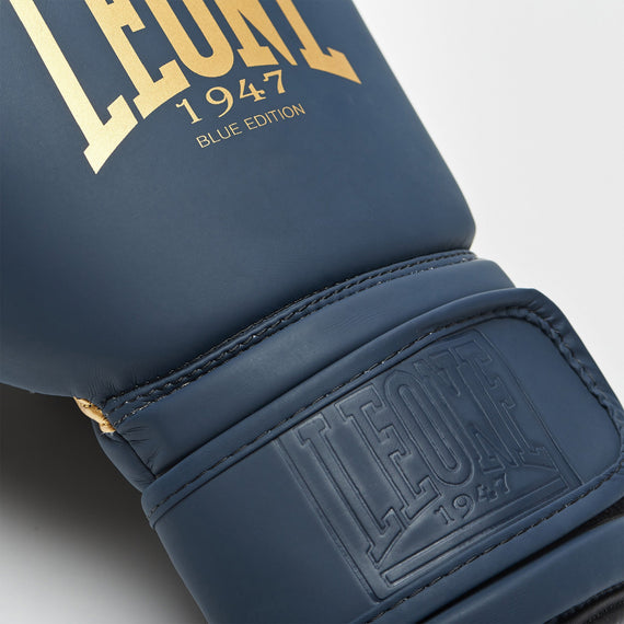 Leone Boxhandschuhe GN059B - Marineblau/Gold