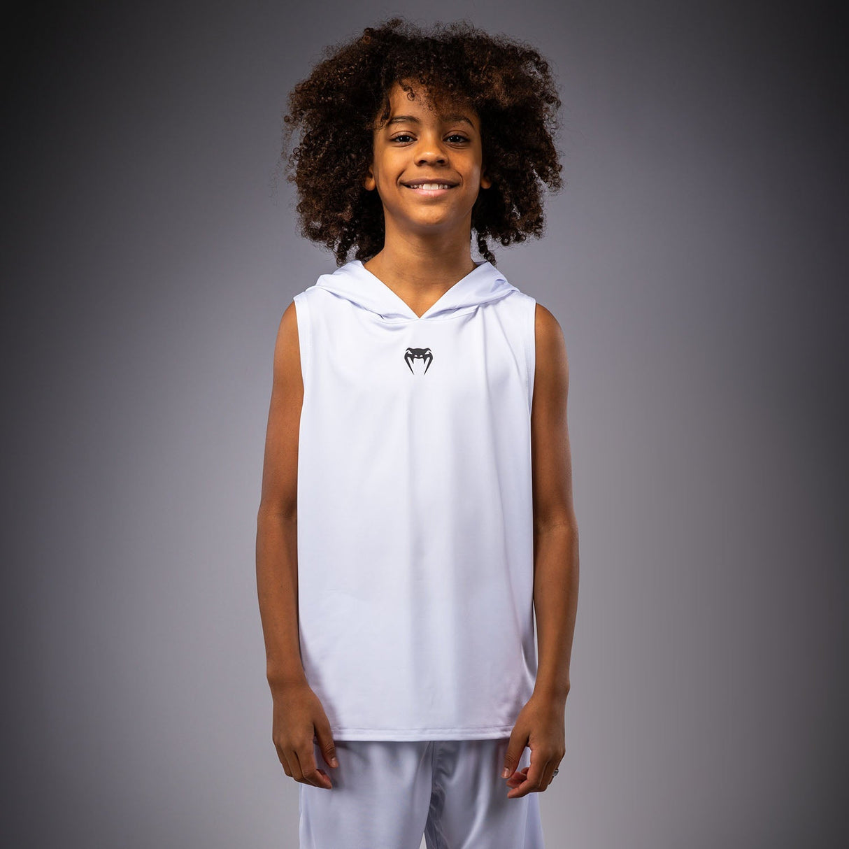 Venum Hoodie Elite Ärmellos Kinder - Weiß