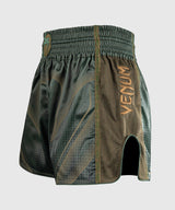 Venum Muay Thai Shorts Stealth - Khaki/Dunkelgrün
