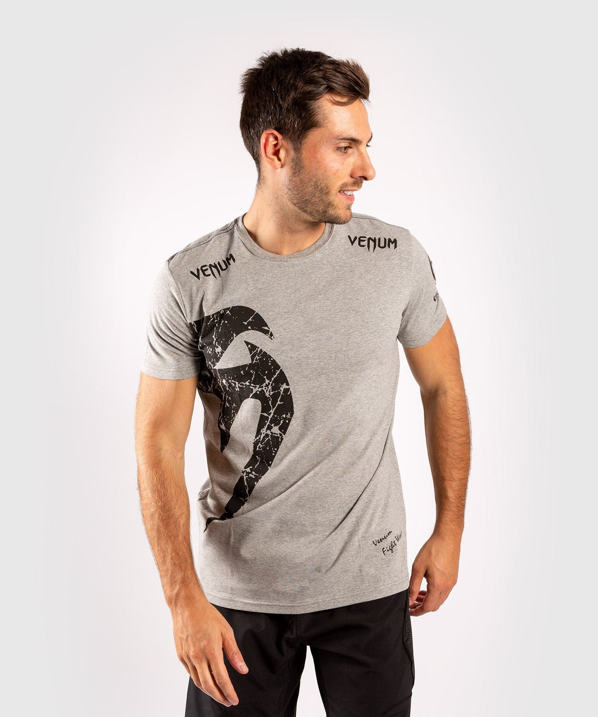Venum T-Shirt Giant – Grau/Schwarz