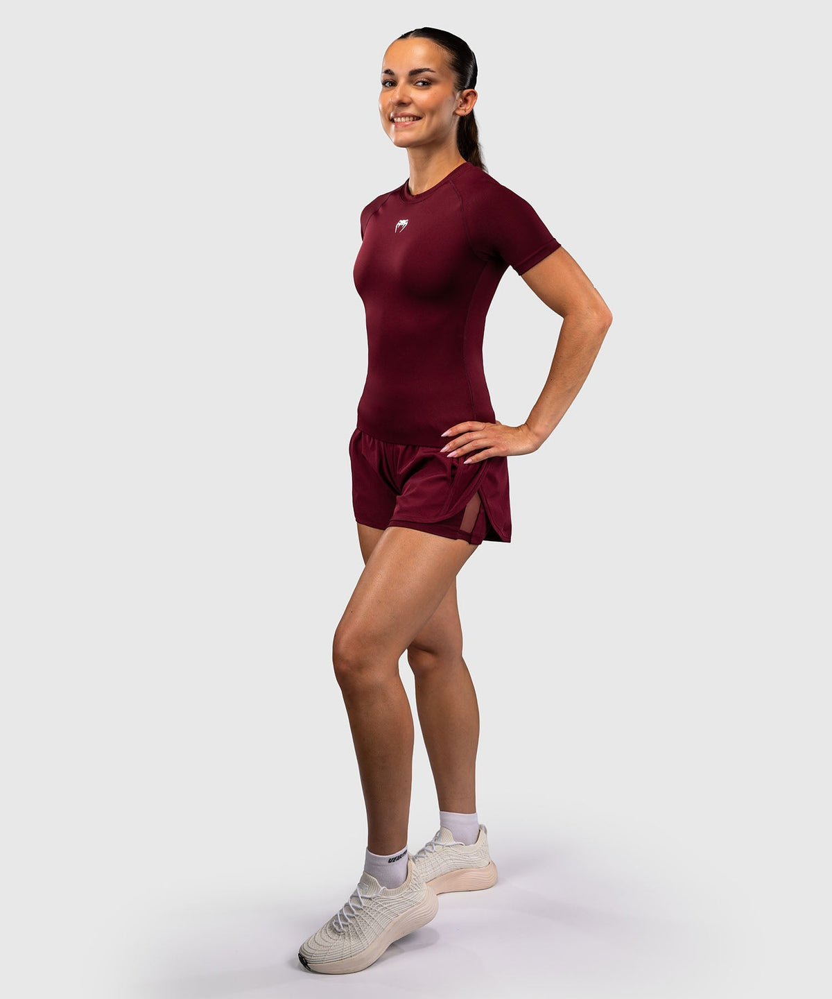 Venum Rashguard Aero XT Kurzarm - Pflaume