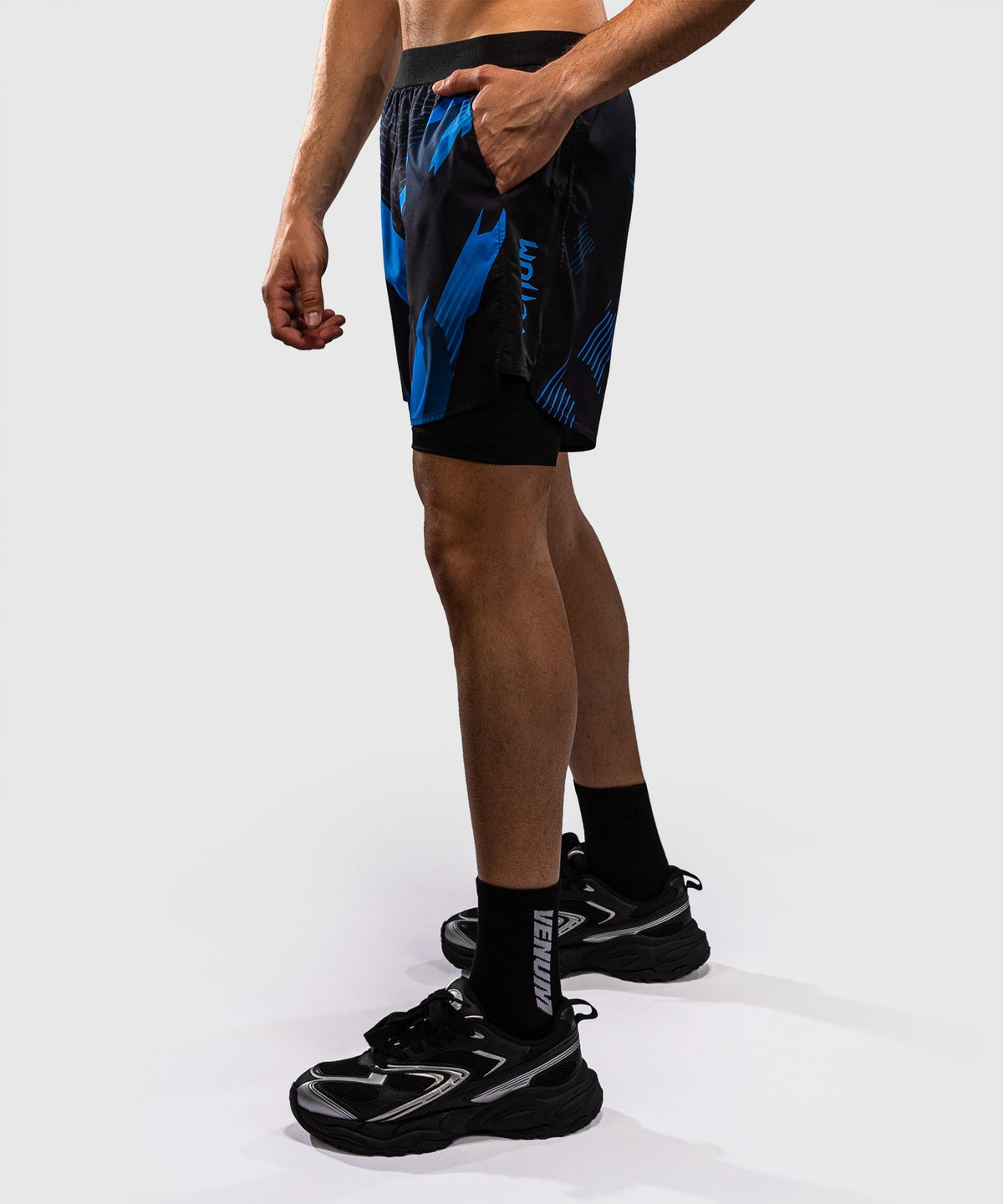 Venum Kompressionsshorts No-Gi 6.0 - Schwarz/Blau