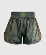Venum Muay Thai Shorts Stealth - Khaki/Dunkelgrün