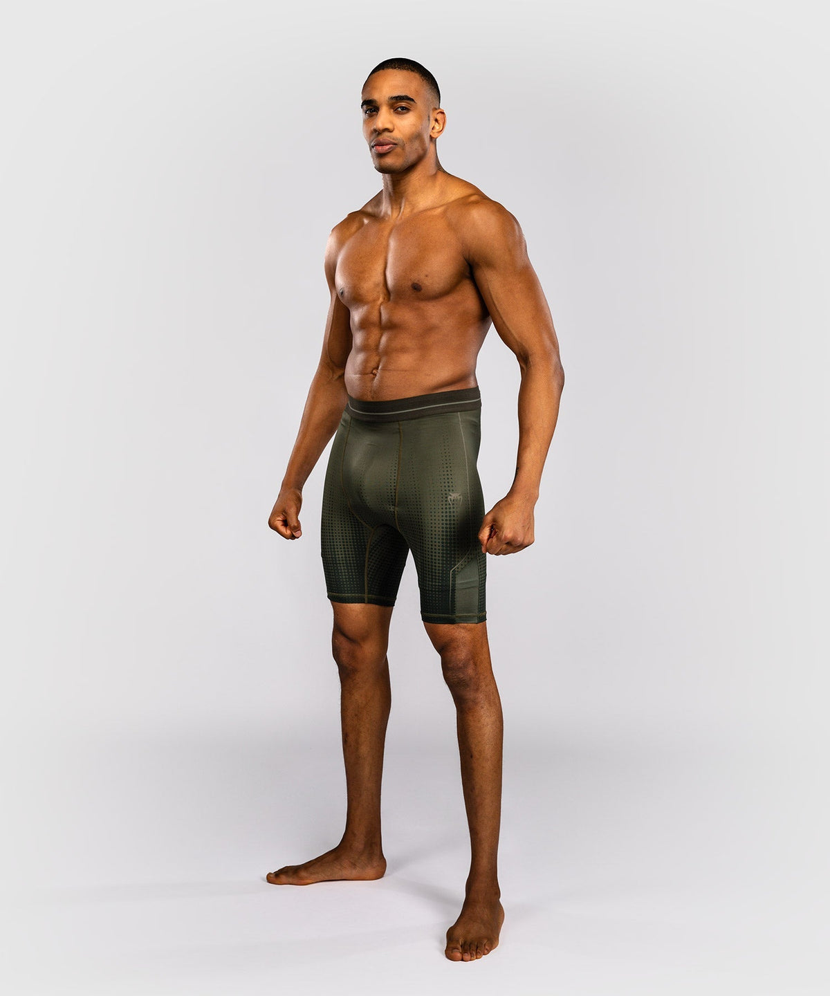 Venum MMA Shorts Stealth - Khaki/Dunkelgrün