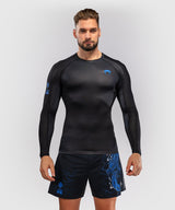 Venum Rashguard Thunder Dragon Lange Ärmel - Schwarz/Königsblau