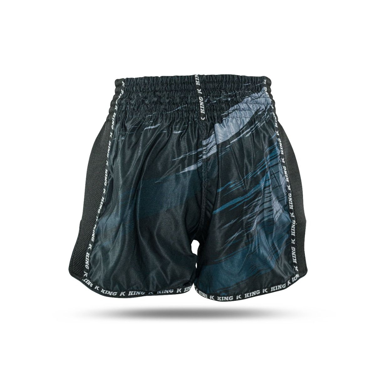 King Pro Boxing Muay Thai Shorts Storm - Schwarz/Grau