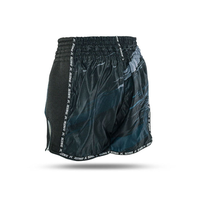 King Pro Boxing Muay Thai Shorts Storm - Schwarz/Grau