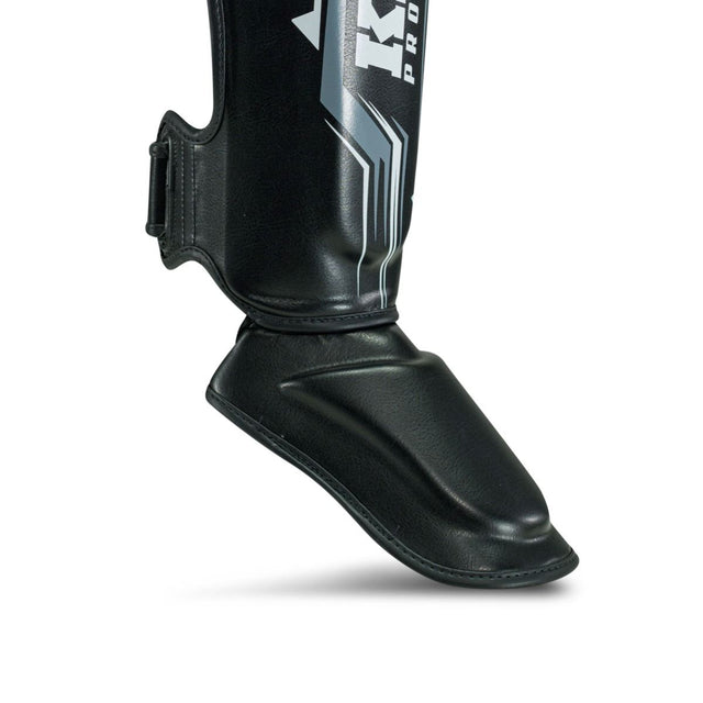 King Pro Boxing Schienbeinschoner Spartan - Schwarz/Grau