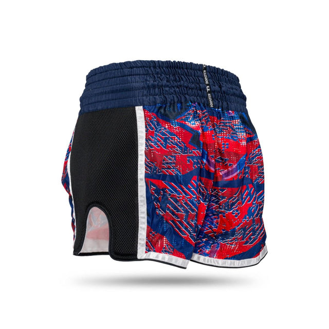Booster Muay Thai Shorts Alien - Blau/Rot