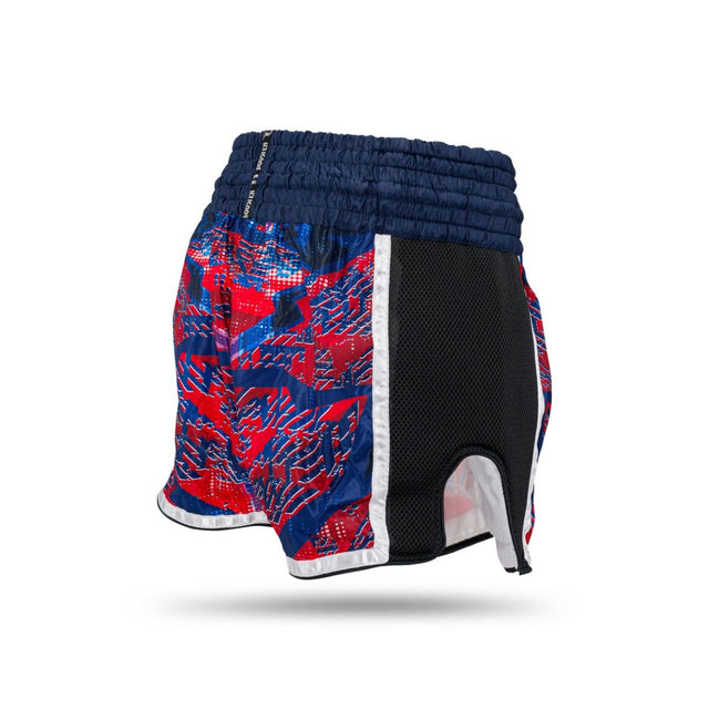 Booster Muay Thai Shorts Alien - Blau/Rot