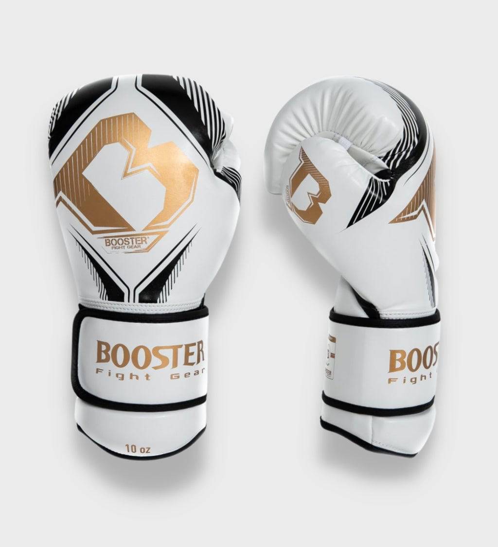 Booster Boxhandschuhe Bangkok - Weiss/Schwarz/Gold - The Fight Company Deutschland