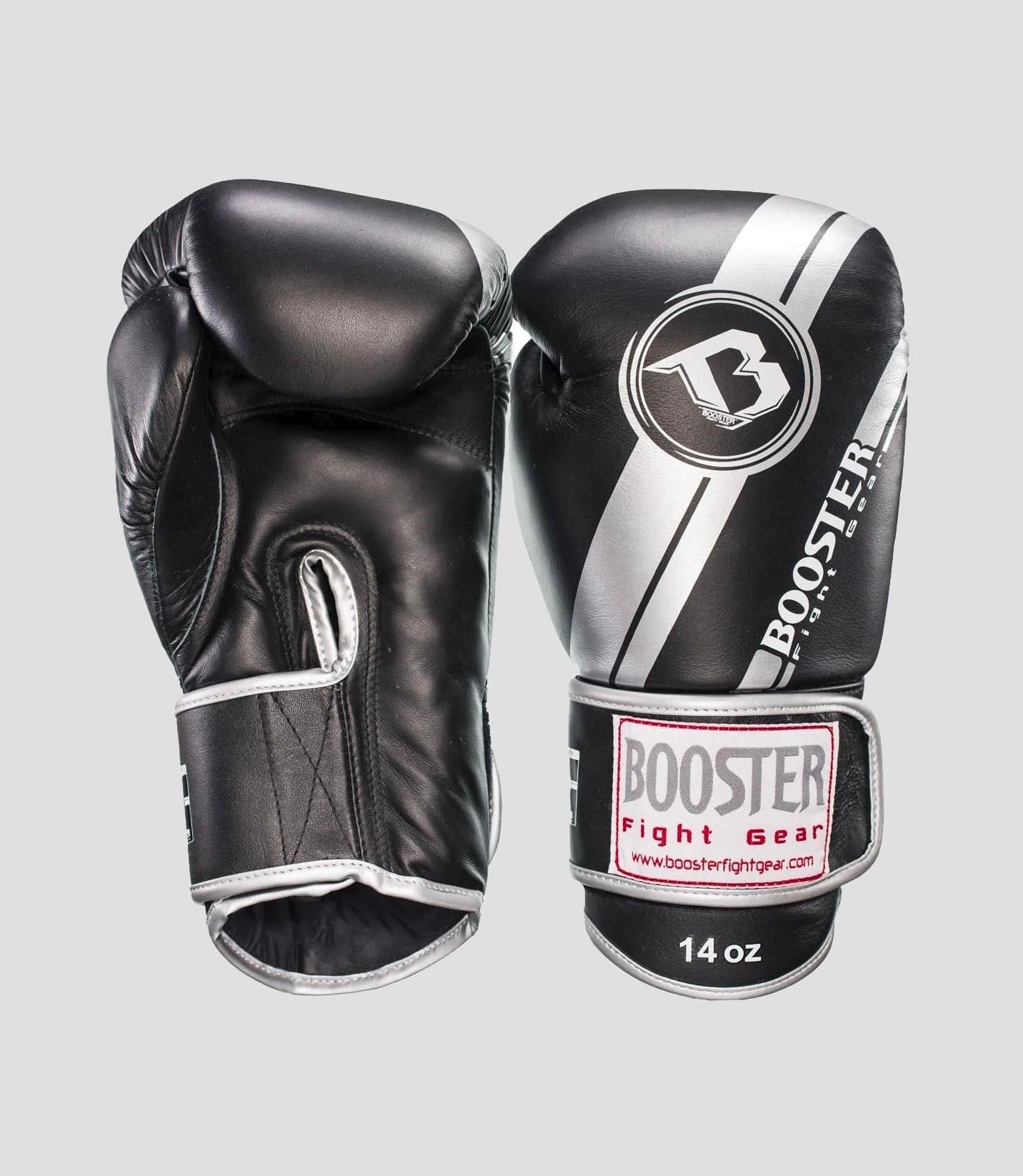 Booster Boxhandschuhe V3 - Schwarz/Silber - The Fight Company Deutschland