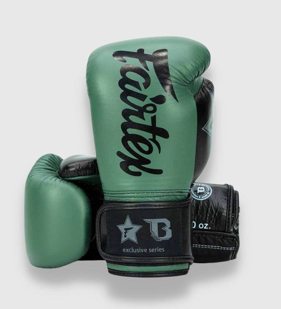 Fairtex Boxhandschuhe FXB V2 - Kaki Grün/Schwarz - The Fight Company Deutschland