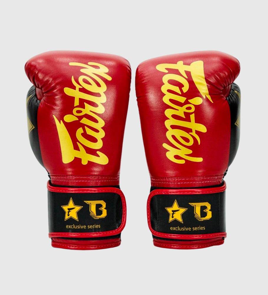 Fairtex Boxhandschuhe FXB V2 - Rot/Schwarz/Gold - The Fight Company Deutschland