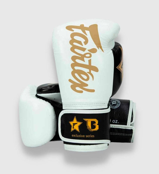 Fairtex Boxhandschuhe FXB V2 - Weiss/Schwarz/Gold - The Fight Company Deutschland