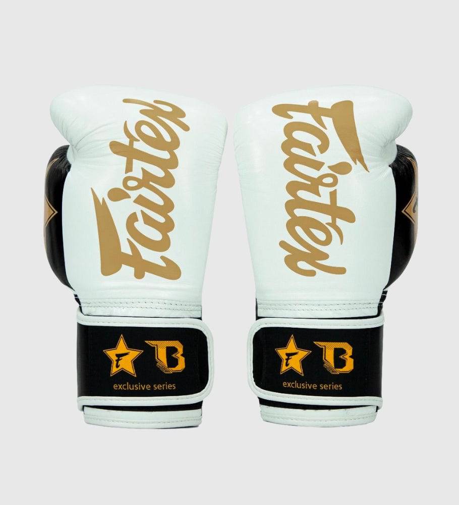 Fairtex Boxhandschuhe FXB V2 - Weiss/Schwarz/Gold - The Fight Company Deutschland