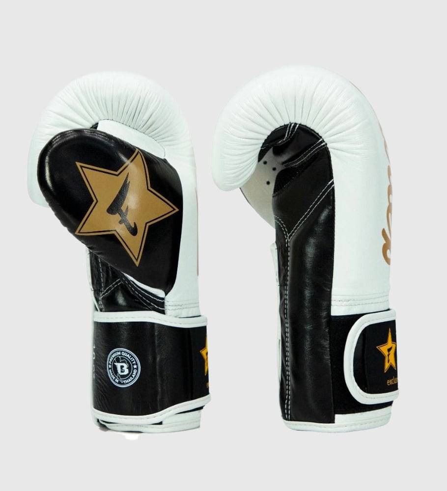 Fairtex Boxhandschuhe FXB V2 - Weiss/Schwarz/Gold - The Fight Company Deutschland