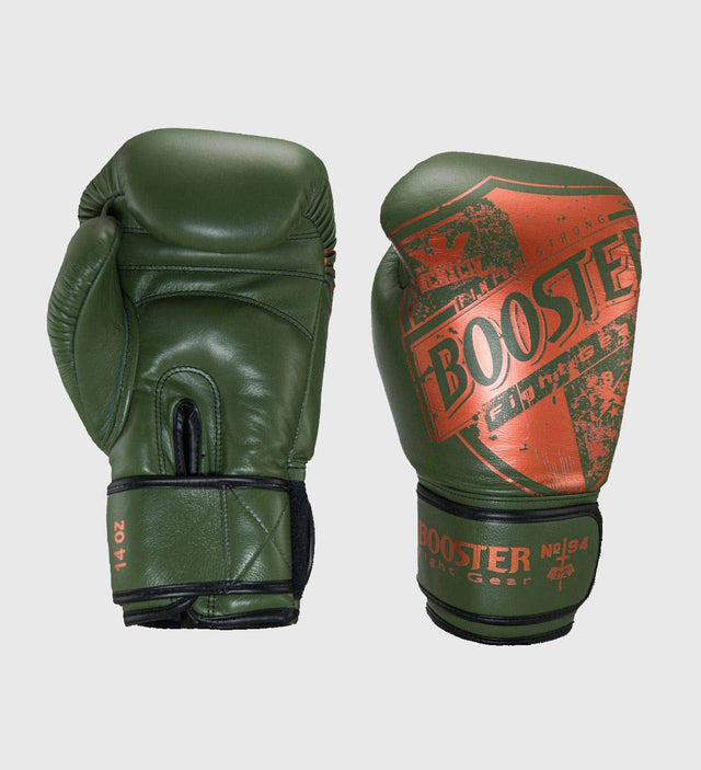 Booster Boxhandschuhe Shield - Grün/Orange - The Fight Company Deutschland