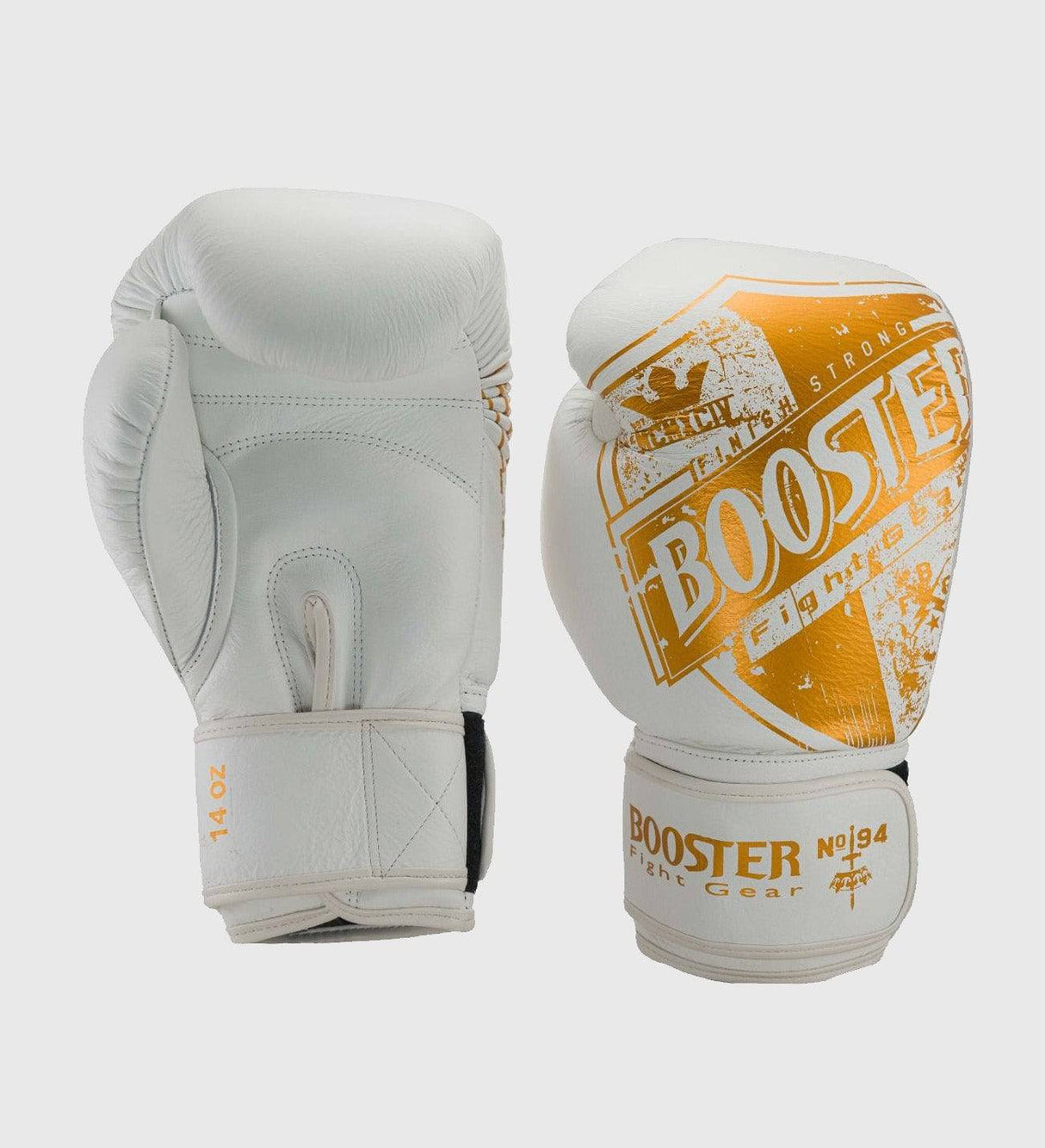 Booster Boxhandschuhe Shield - Weiss/Gold - The Fight Company Deutschland