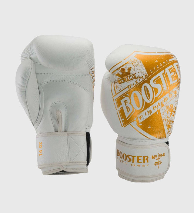 Booster Boxhandschuhe Shield - Weiss/Gold - The Fight Company Deutschland