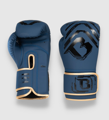 Booster Boxhandschuhe Youth Elite Kids -Blau/Schwarz/Gold - The Fight Company Deutschland