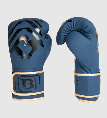 Booster Boxhandschuhe Youth Elite Kids -Blau/Schwarz/Gold - The Fight Company Deutschland