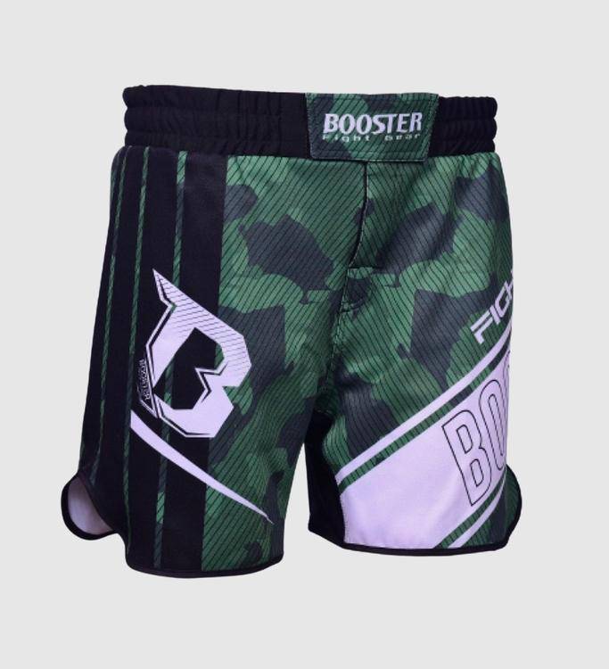 Booster MMA Shorts B Force 3 - Grun/Schwarz/Weiss - The Fight Company Deutschland